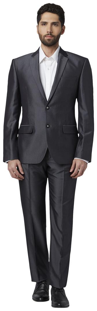

Park Avenue Solid Grey Regular Fit Suits