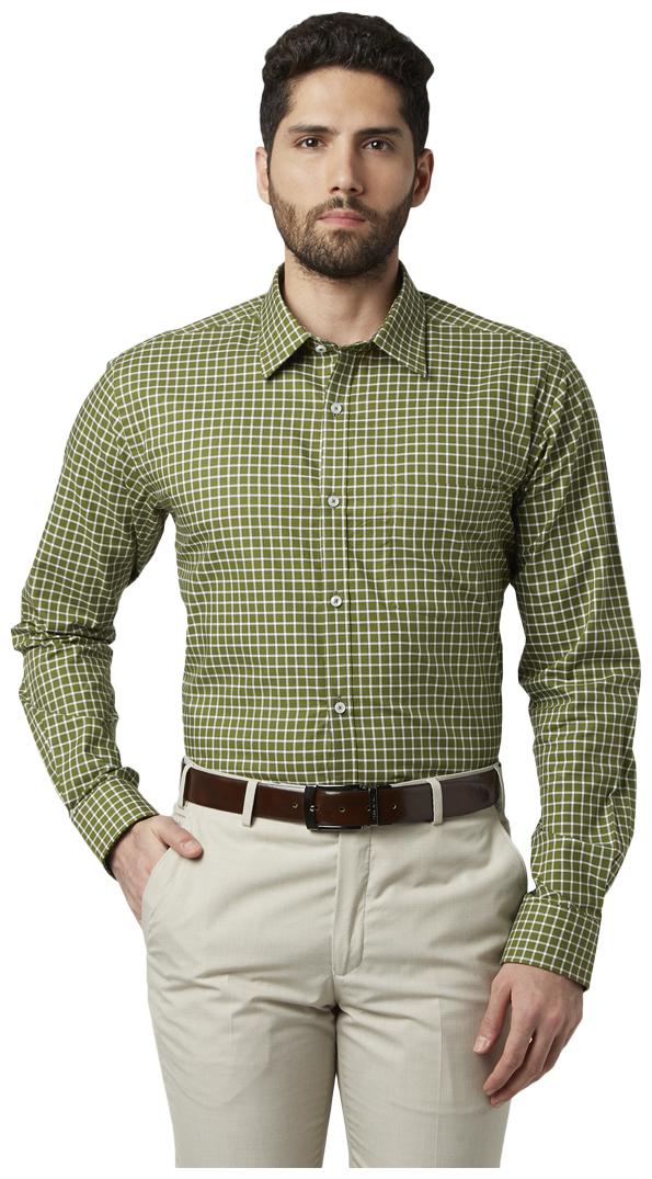 

Park Avenue Men Slim fit Formal Shirt - Green