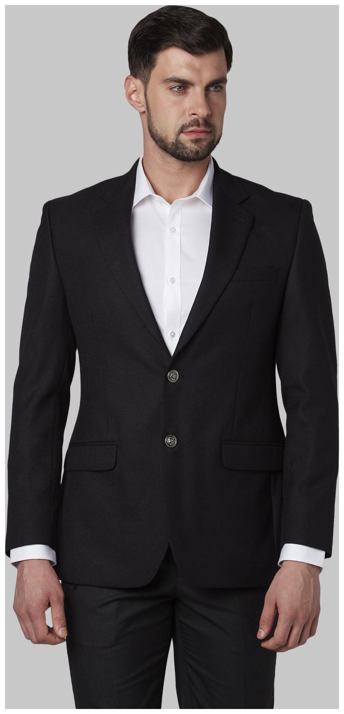 

Park Avenue Men Black Solid Regular fit Single Breasted Blazer