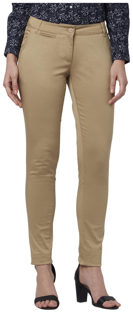 

Park Avenue Women Beige Regular fit Regular trousers