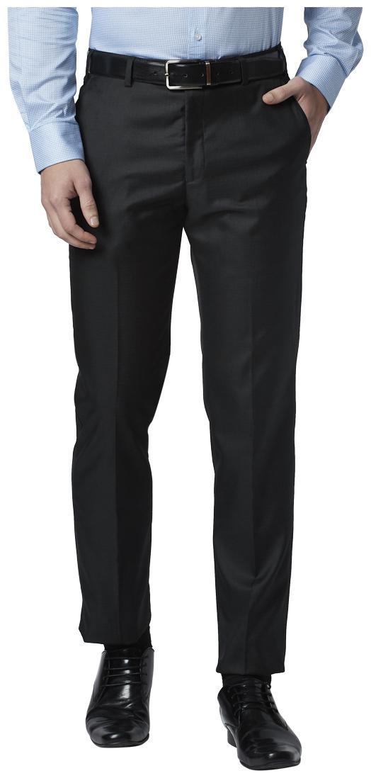 

Park Avenue Men Solid Regular Fit Formal Trouser - Black