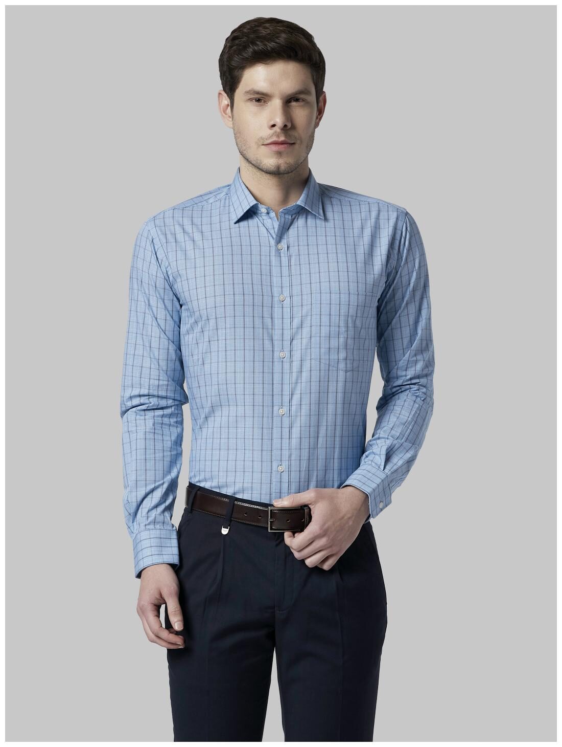 

Park Avenue Men Slim fit Formal Shirt - Blue