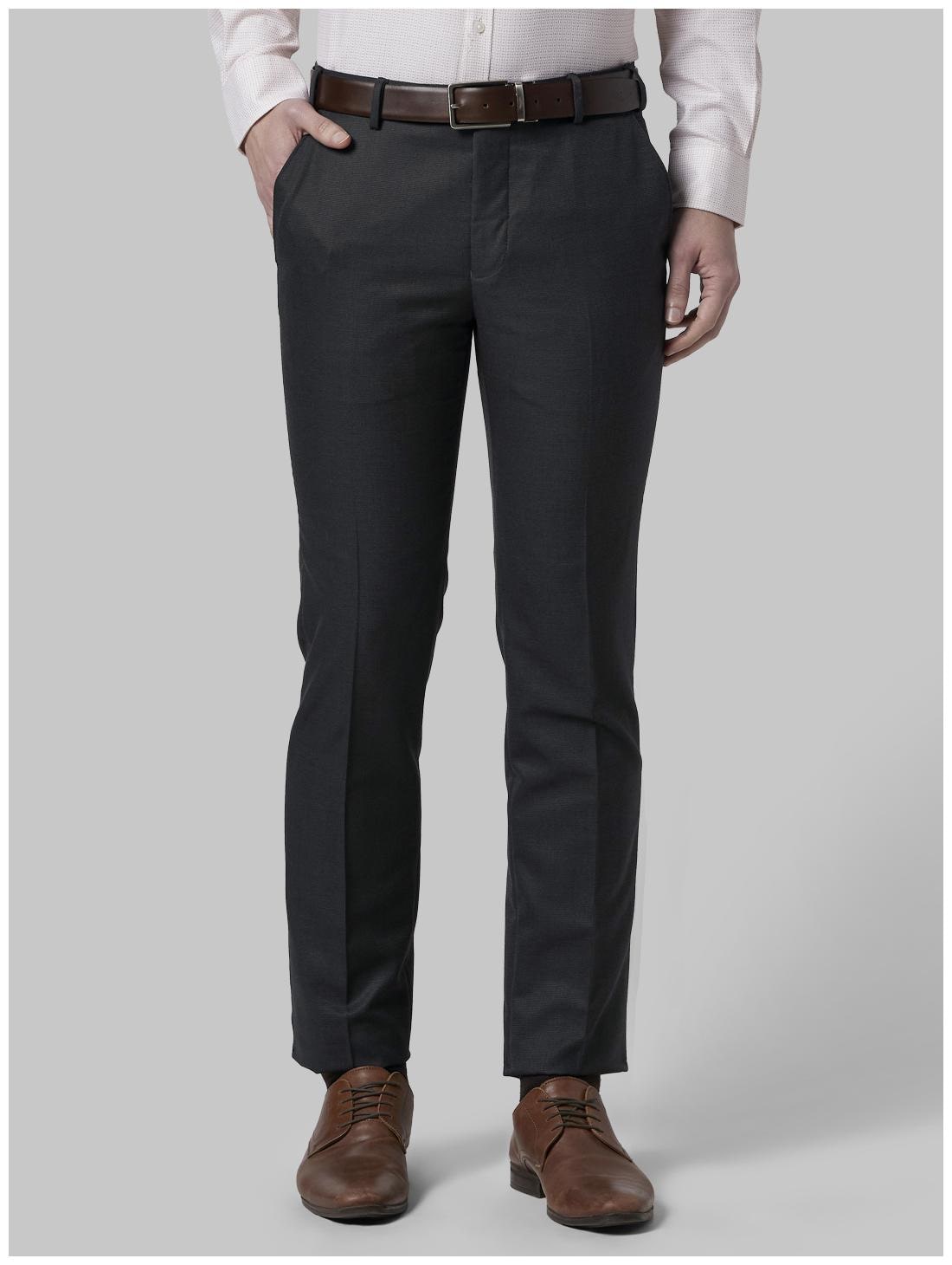 

Park Avenue Men Solid Slim Fit Formal Trouser - Grey