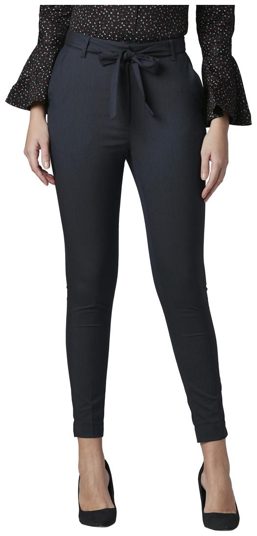 

Park Avenue Women Blue Regular fit Regular trousers