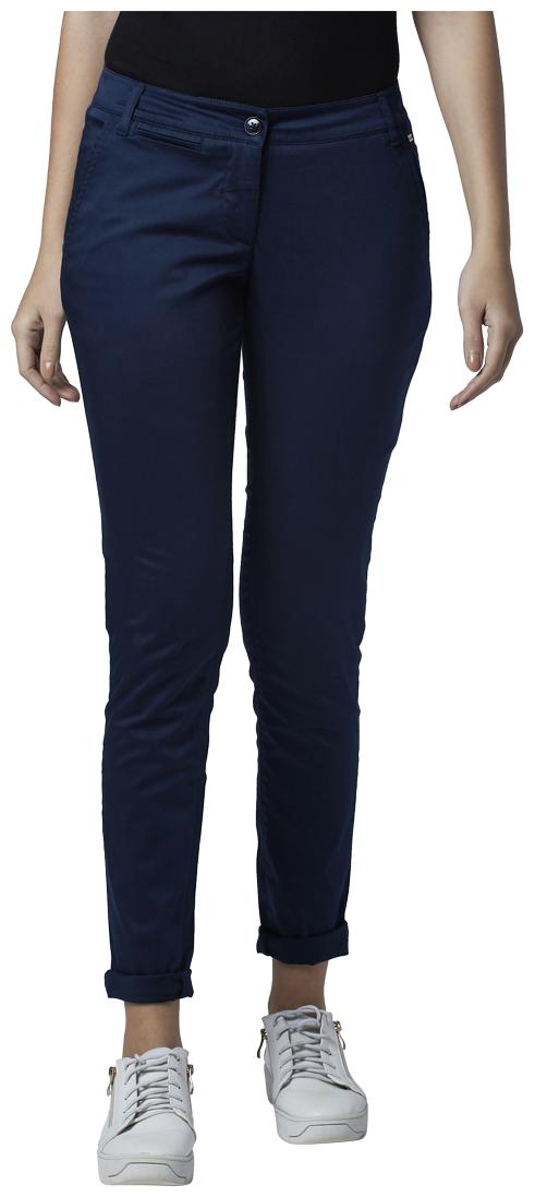 

Park Avenue Women Blue Regular fit Regular trousers