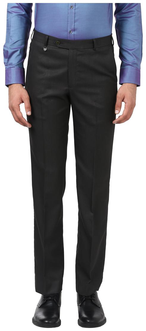 

Park Avenue Men Solid Slim Fit Formal Trouser - Black