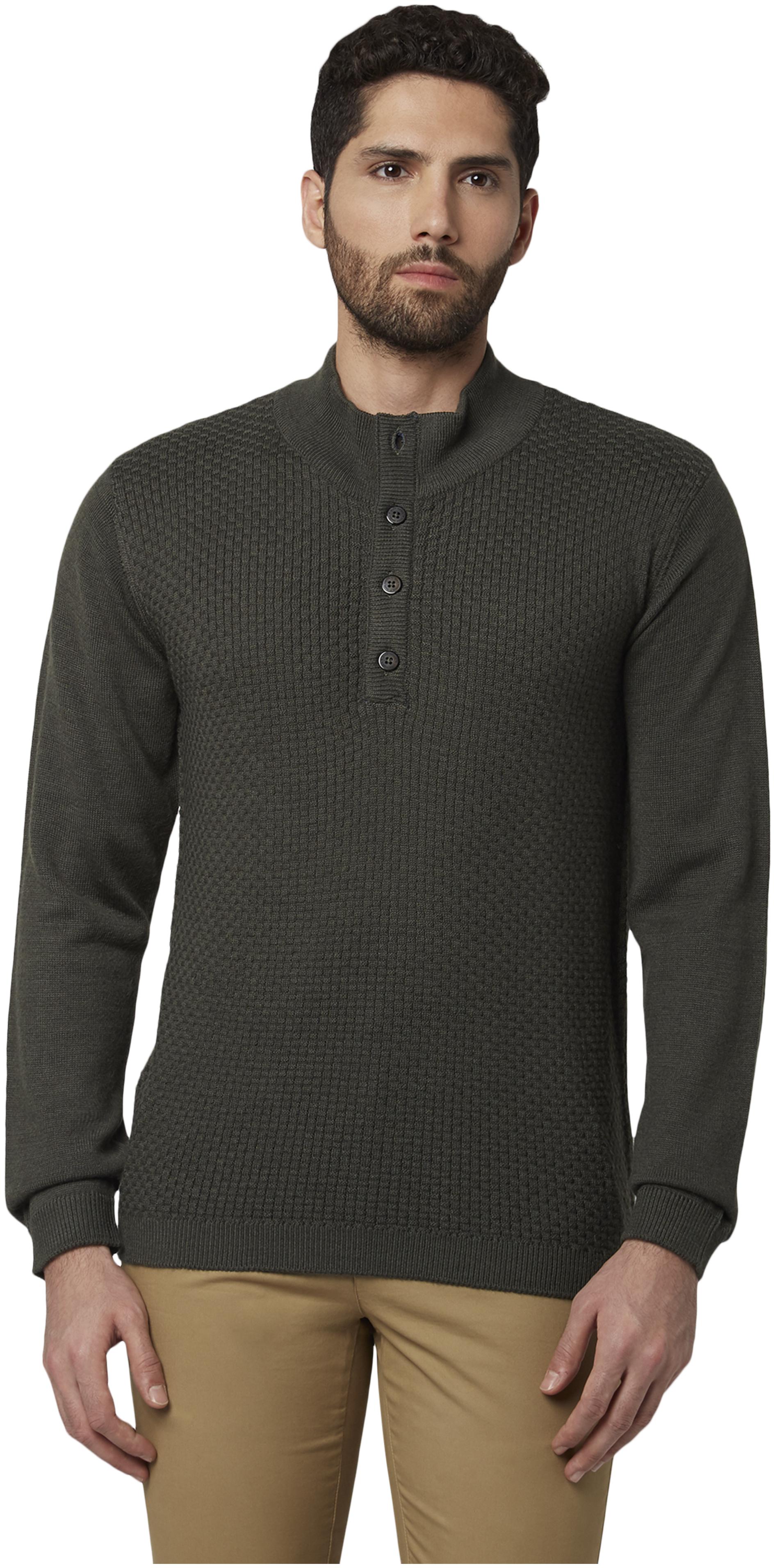 

Park Avenue Men Wool Pullover Green color