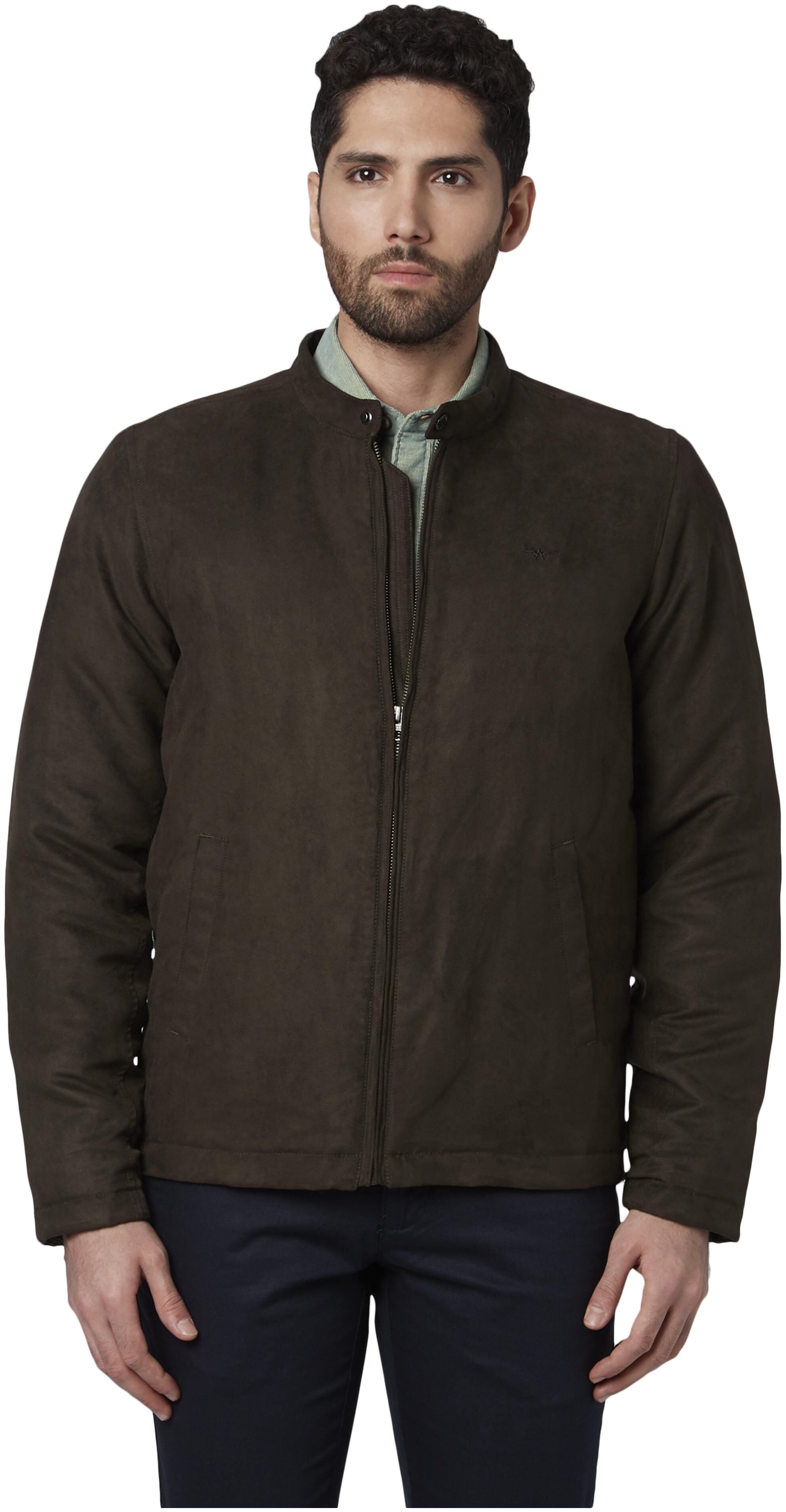 

Park Avenue Men Polyester Bomber Jacket Green color