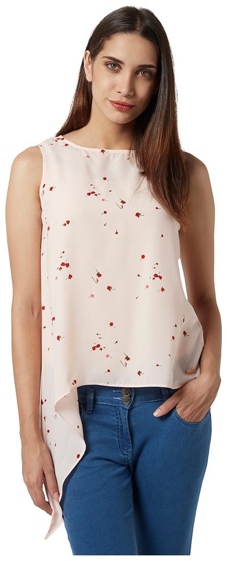 

Park Avenue Women Printed Regular top - Beige