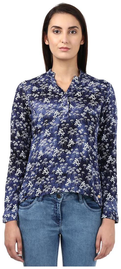 

Park Avenue Women Printed Regular top - Grey
