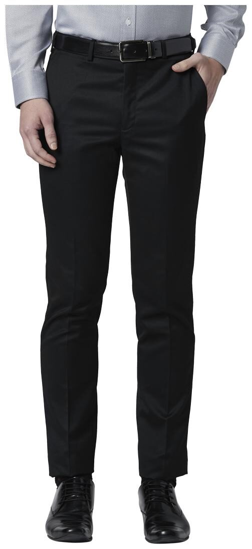 

Park Avenue Men Solid Slim Fit Formal Trouser - Black