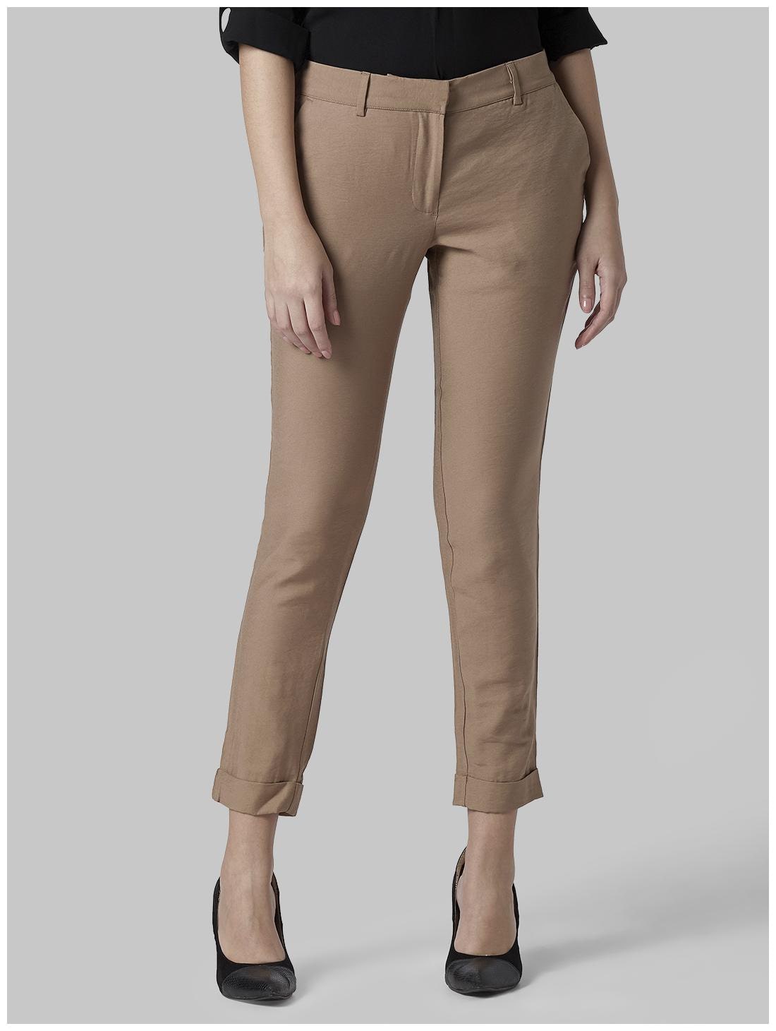 

Park Avenue Women Beige Regular fit Regular trousers