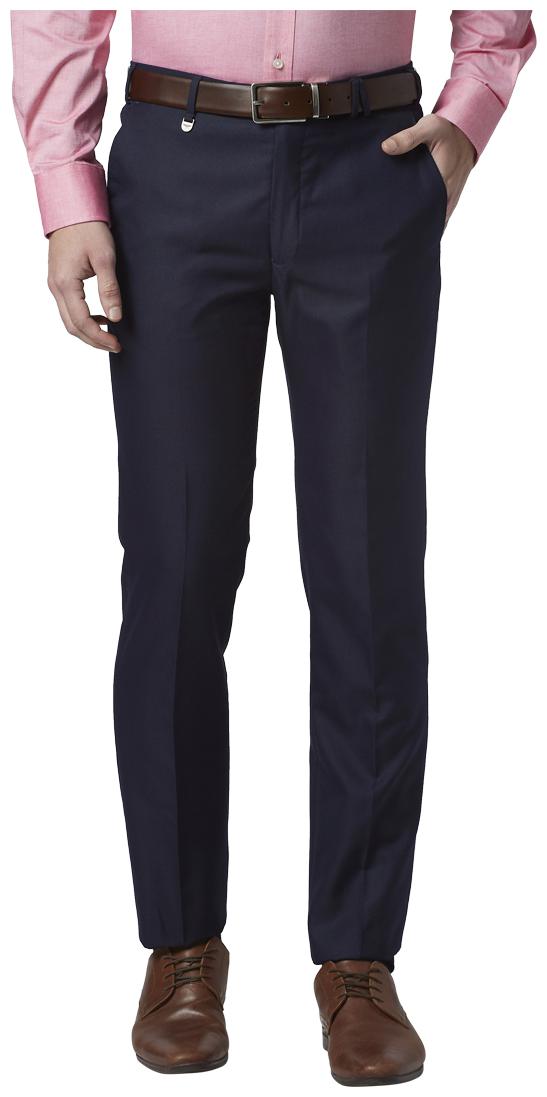 

Park Avenue Men Solid Slim Fit Formal Trouser - Blue