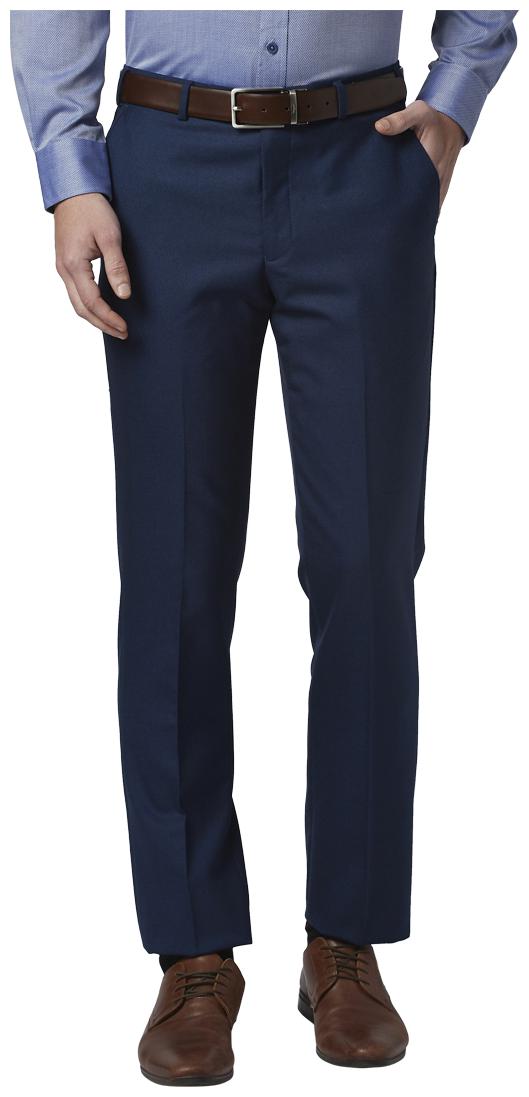 

Park Avenue Men Solid Regular Fit Formal Trouser - Blue