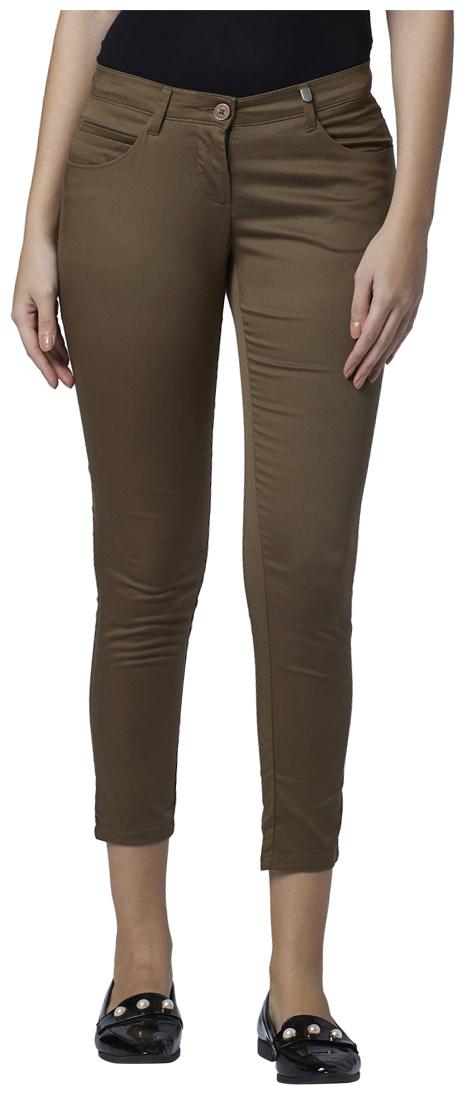 

Park Avenue Women Beige Slim fit Regular trousers