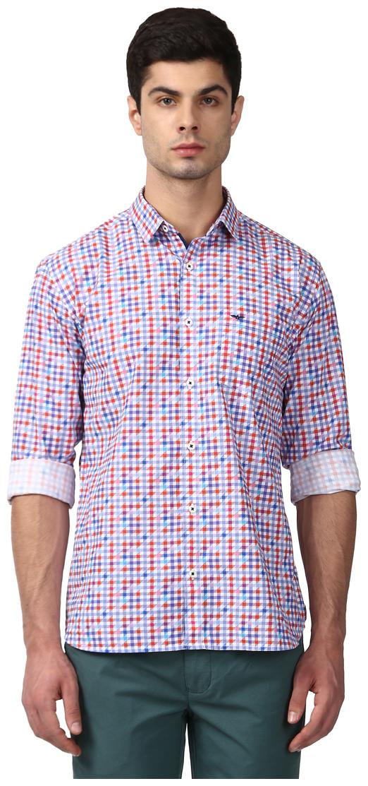 

Park Avenue Men Multi Checked Slim Fit Casual Shirt