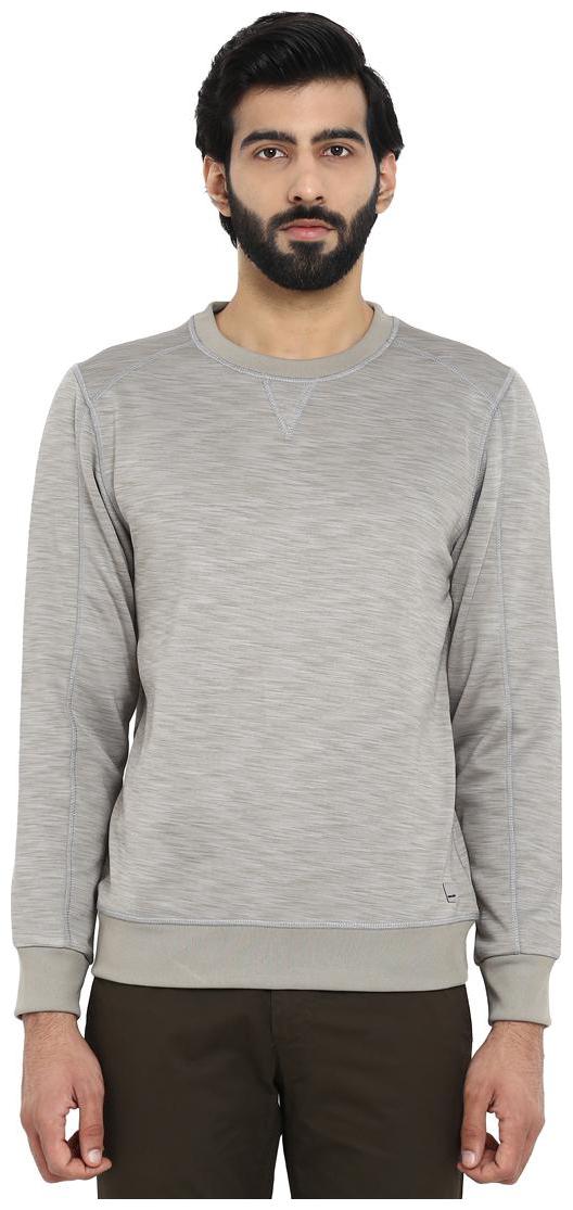 

Park Avenue Dark Grey Polyester Slim Fit Sweatshirt