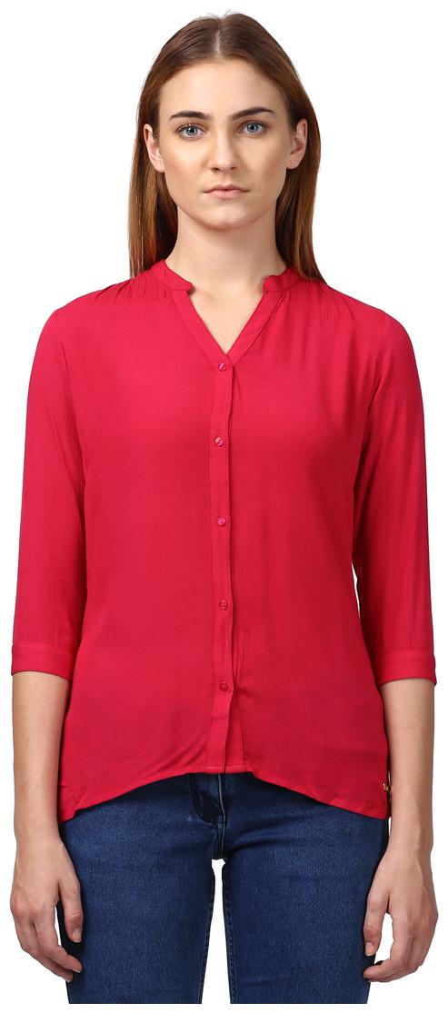 

Park Avenue Women Women Solid Regular top - Red