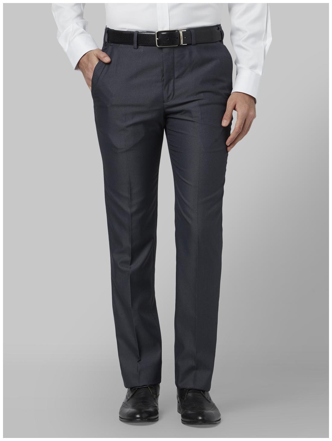 

Park Avenue Men Solid Slim Fit Formal Trouser - Grey