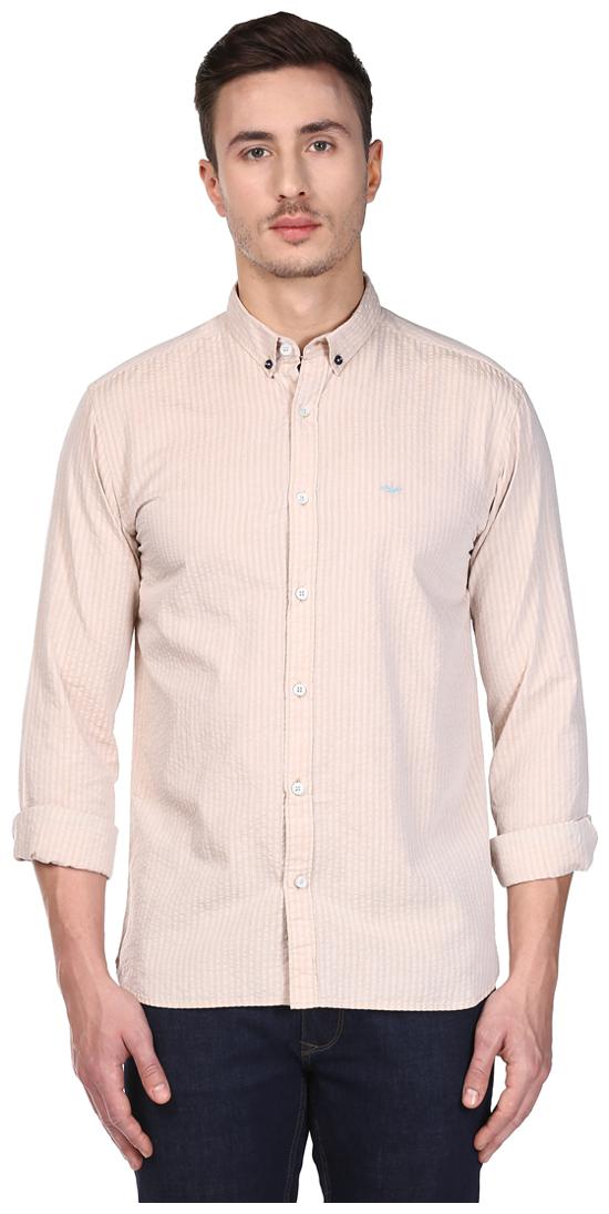

Park Avenue Men Pink Solid Slim Fit Casual Shirt