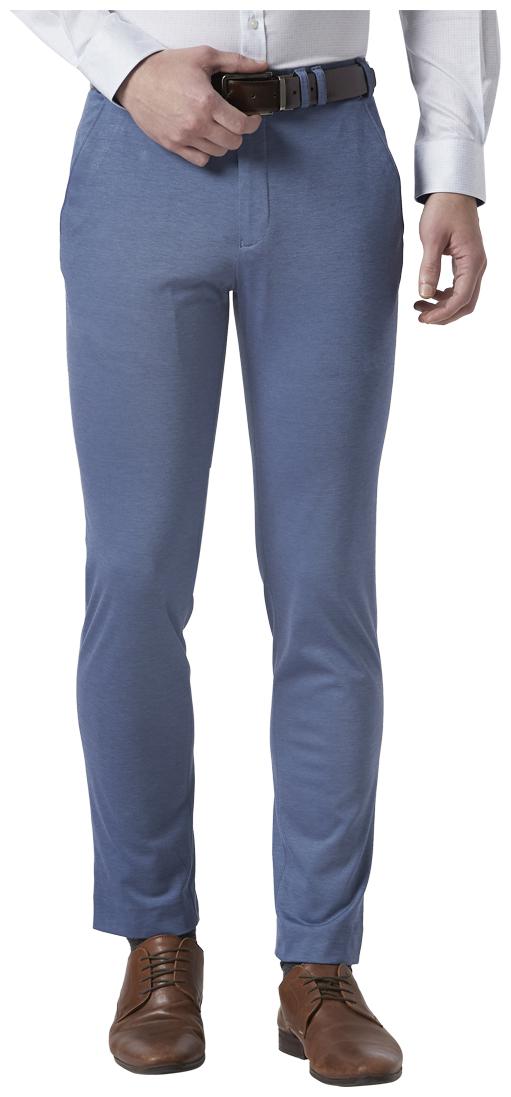 

Park Avenue Men Textured Regular Fit Formal Trouser - Blue