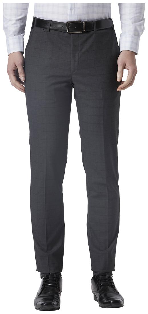 

Park Avenue Men Solid Slim Fit Formal Trouser - Grey