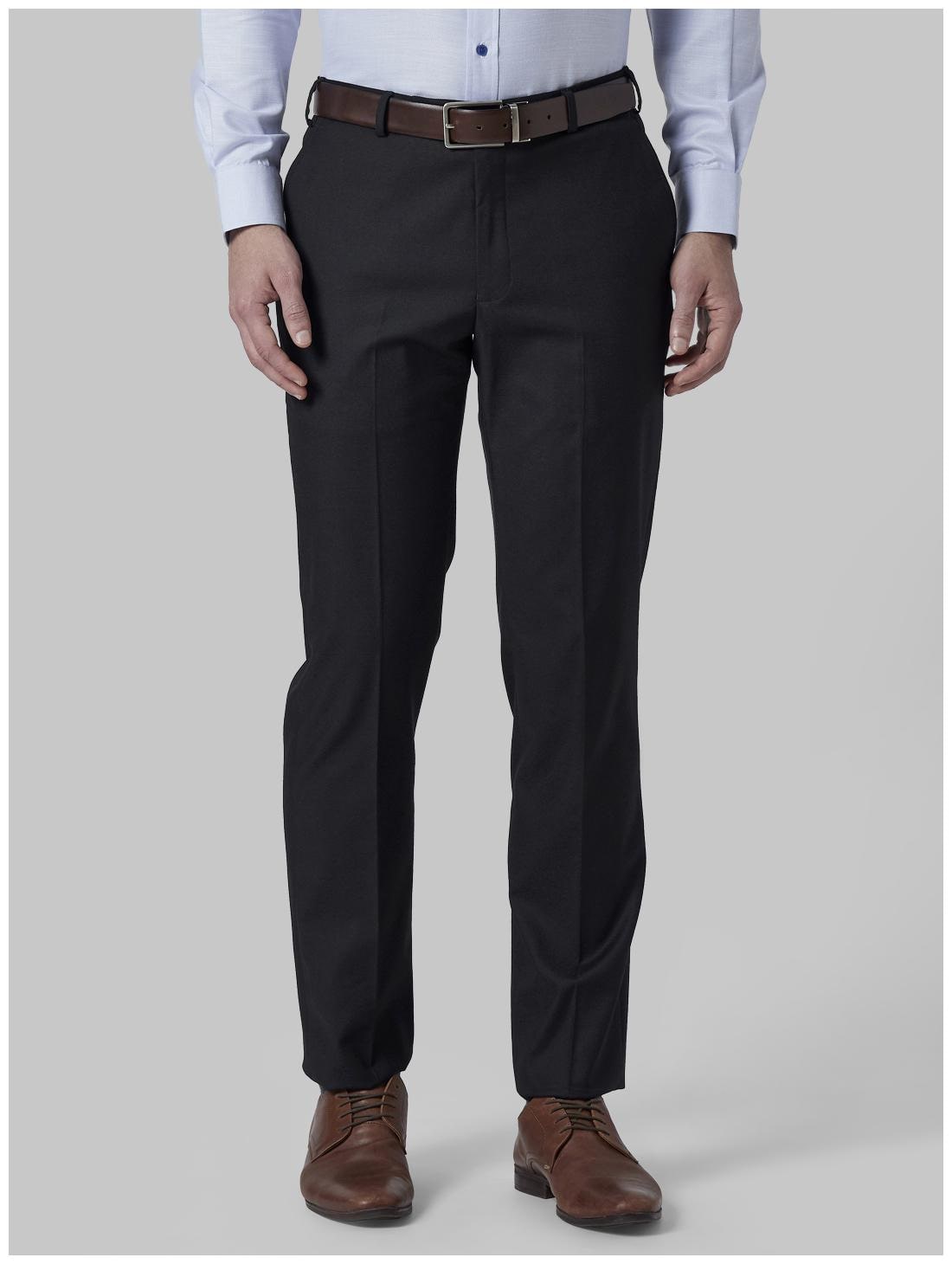 

Park Avenue Men Solid Regular Fit Formal Trouser - Black