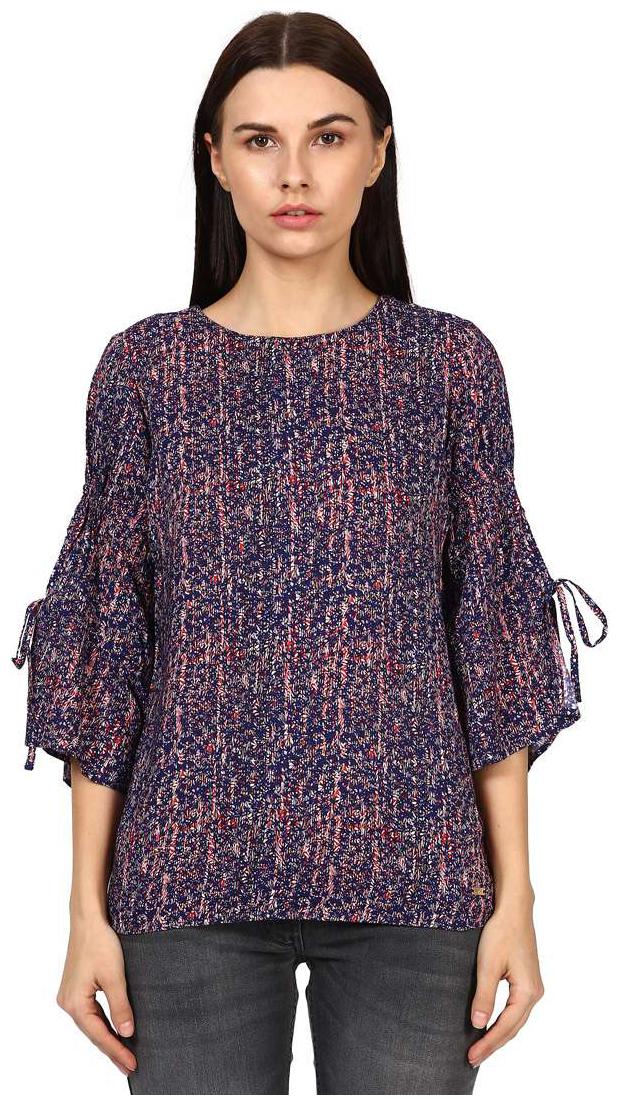 

Park Avenue Women Printed Regular top - Blue