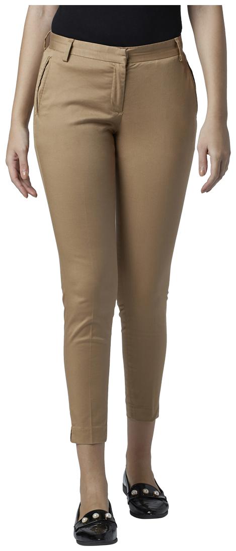 

Park Avenue Women Beige Slim fit Regular trousers