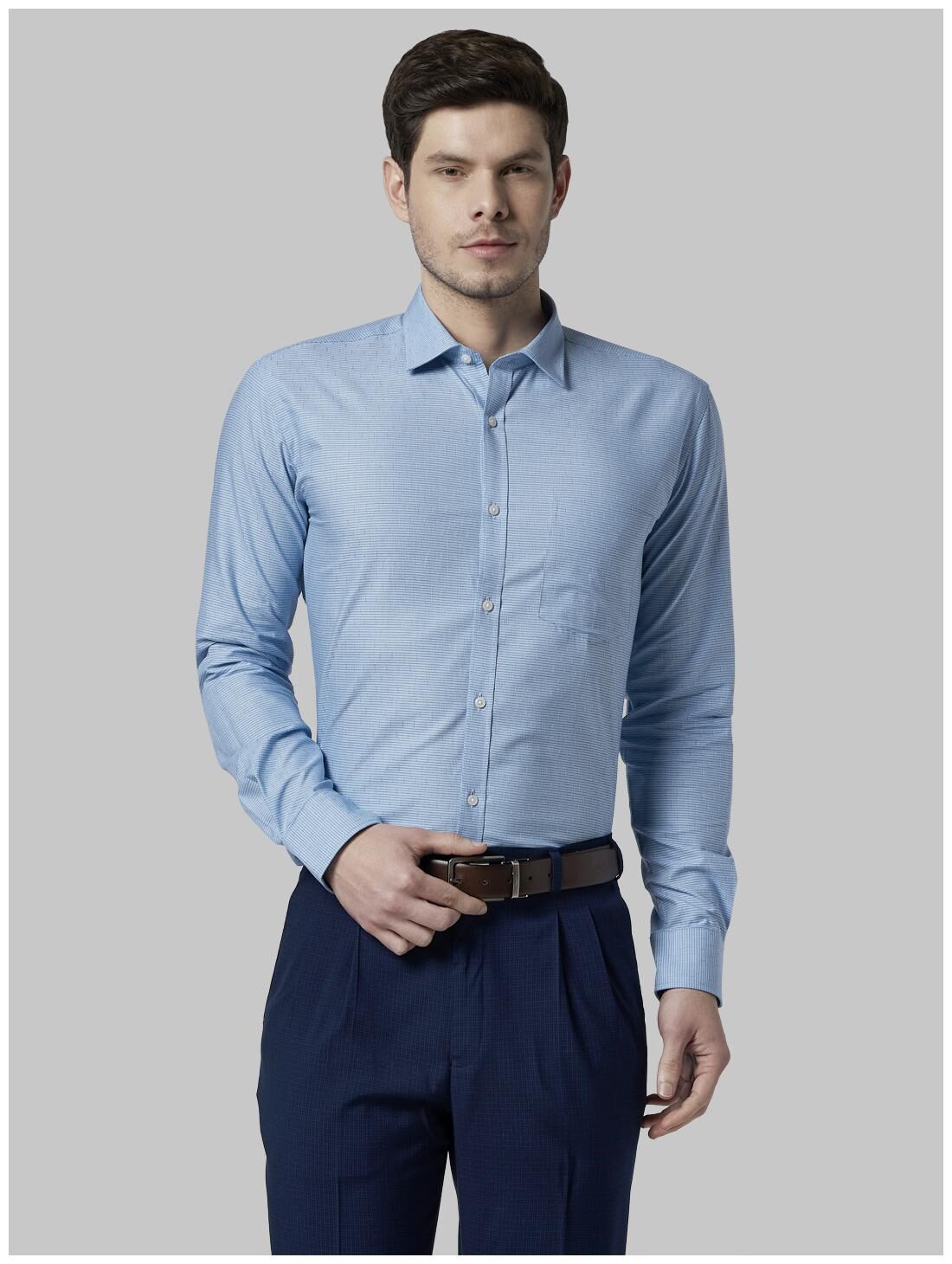 

Park Avenue Men Slim fit Formal Shirt - Blue