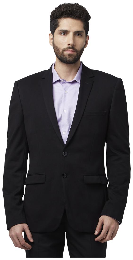 

Park Avenue Men Black Solid Regular fit Single Breasted Blazer