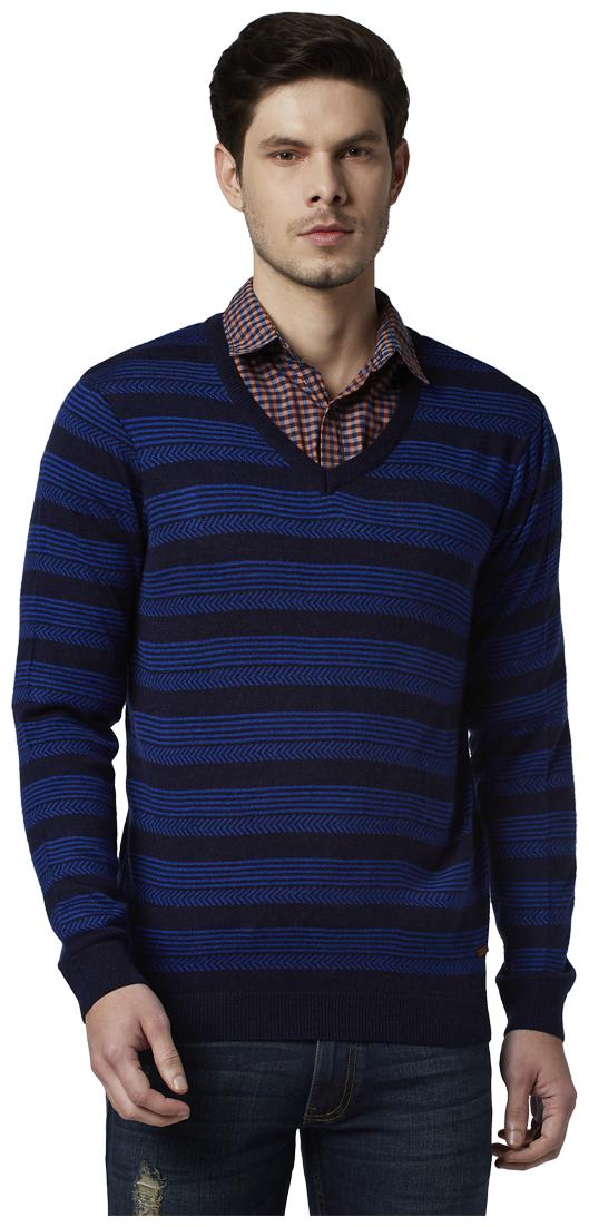 

Park Avenue Men Blue V neck Pullover