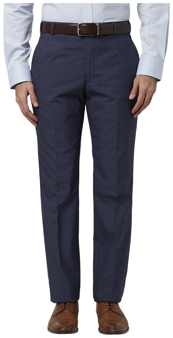 

Park Avenue Men Textured Regular Fit Formal Trouser - Blue
