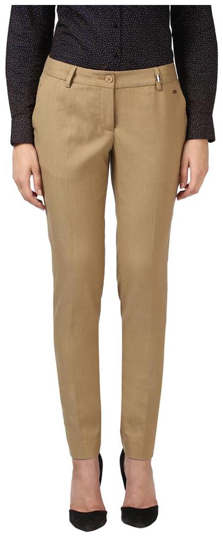 

Park Avenue Women Brown Regular fit Regular trousers
