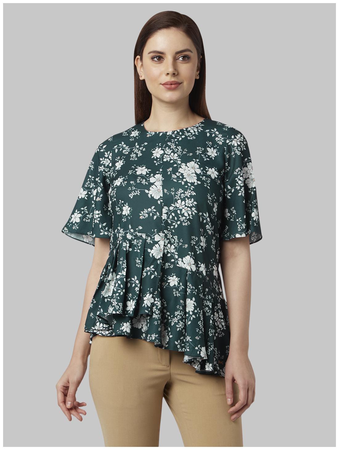 

Park Avenue Women Floral Regular tunic - Green