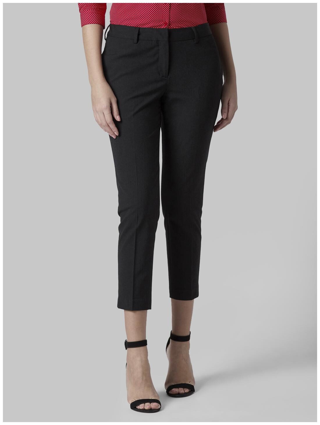 

Park Avenue Women Black Regular fit Regular trousers