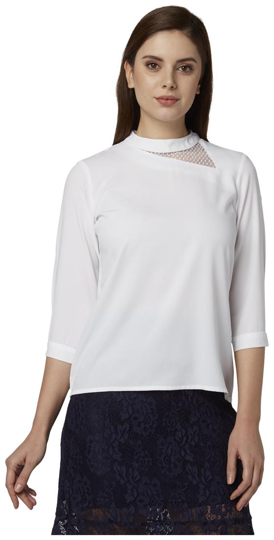 

Park Avenue Women Solid Regular top - White