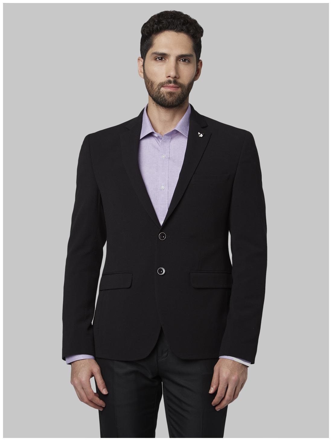 

Park Avenue Men Black Solid Regular fit Single Breasted Blazer