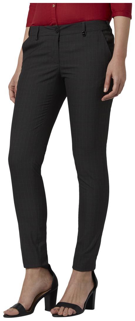 

Park Avenue Women Grey Regular fit Regular trousers