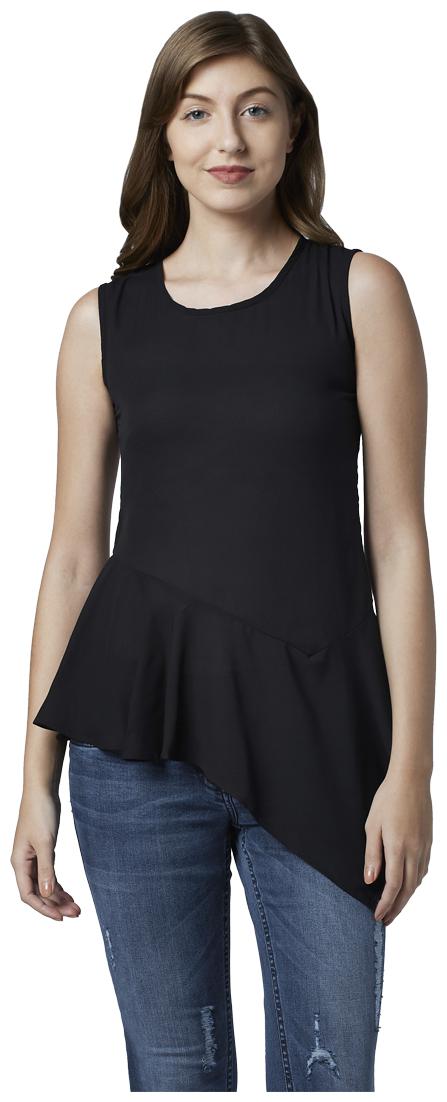 

Park Avenue Women Solid Regular top - Black