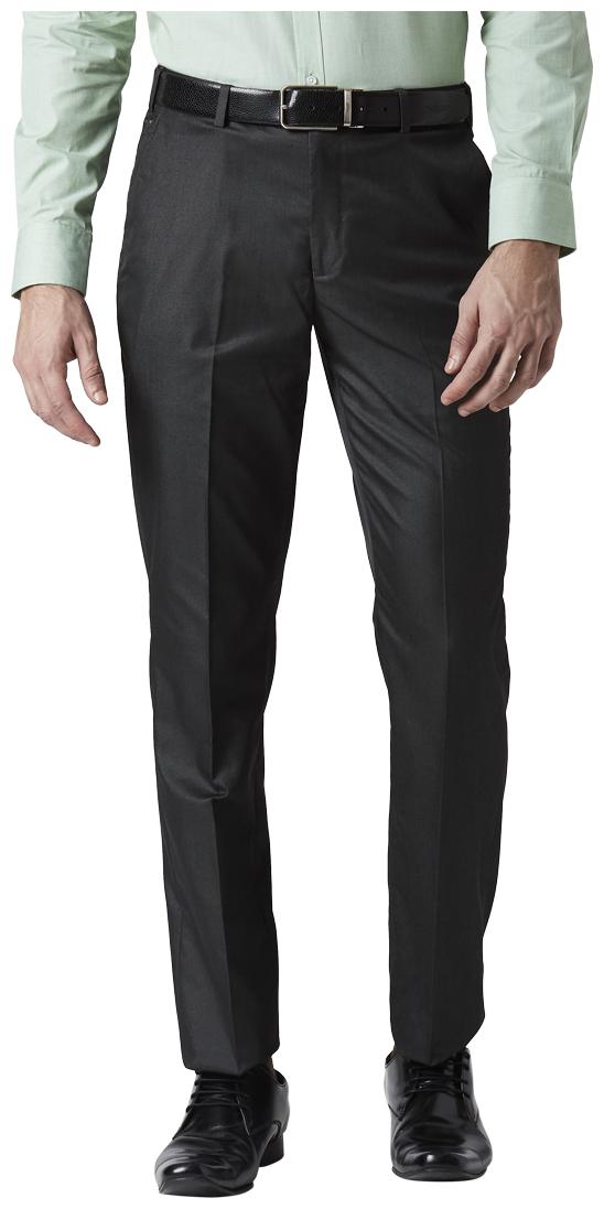 

Park Avenue Men Solid Regular Fit Formal Trouser - Grey