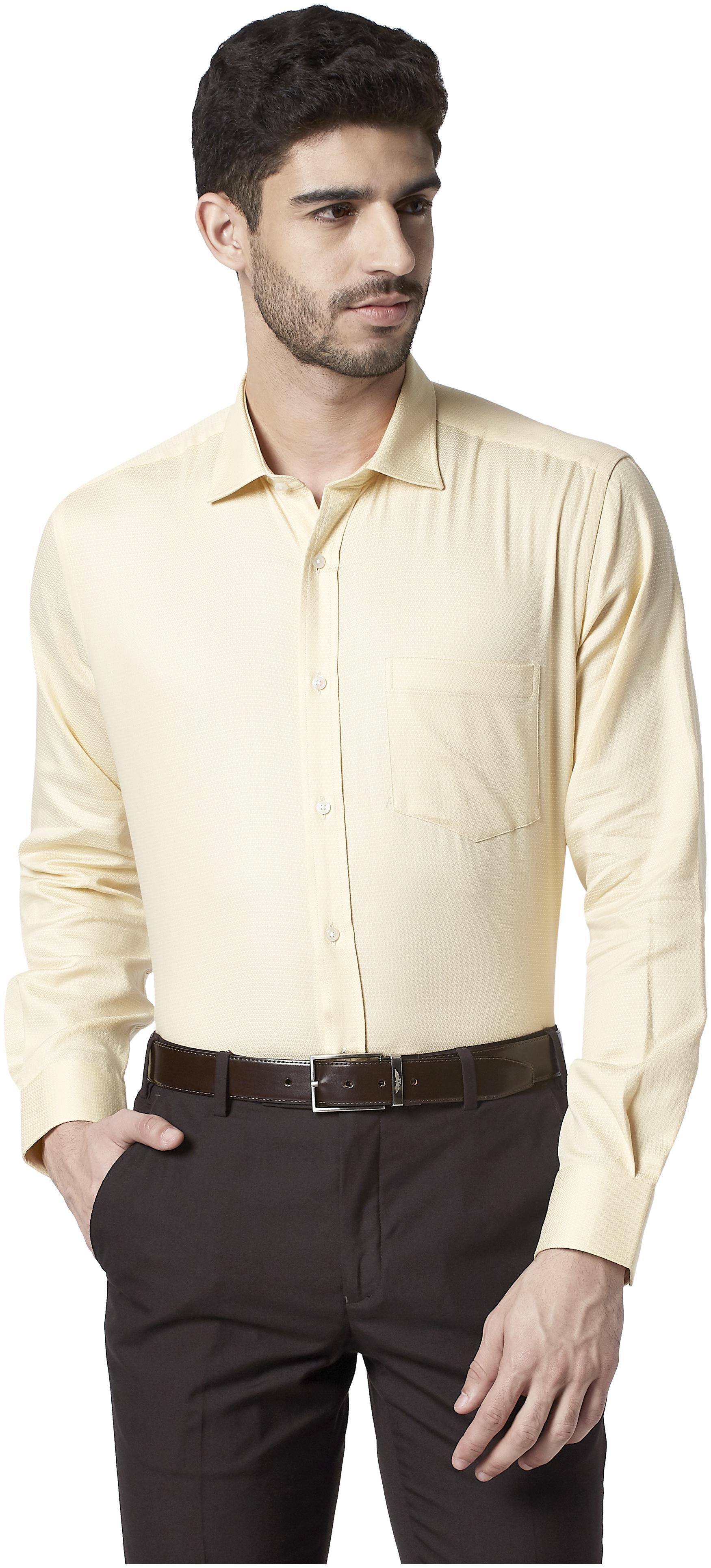 

Park Avenue Men Regular fit Formal Shirt - Yellow