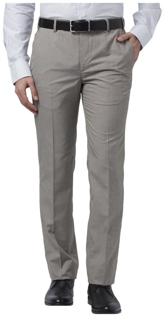 

Park Avenue Men Solid Slim Fit Formal Trouser - Grey