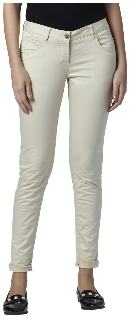 

Park Avenue Women Beige Slim fit Regular trousers