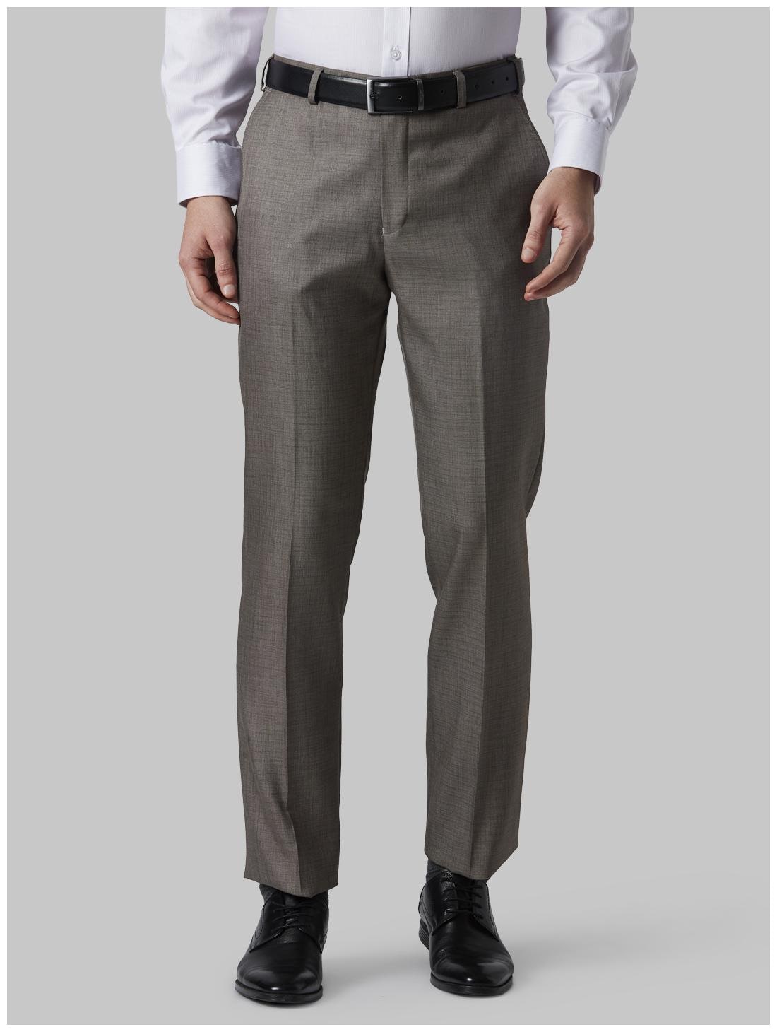 

Park Avenue Men Solid Regular Fit Formal Trouser - Grey