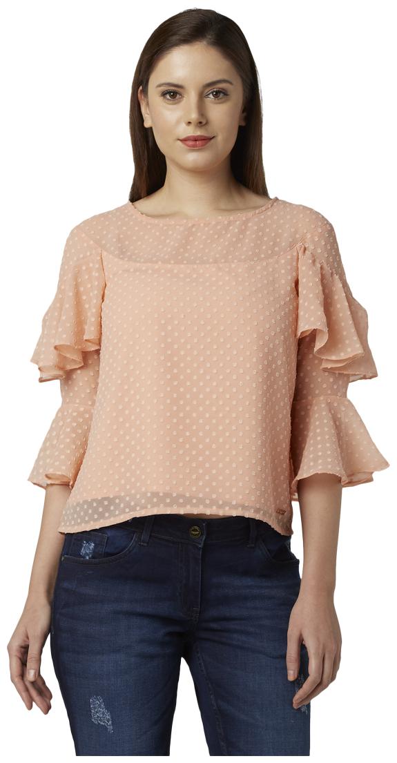 

Park Avenue Women Solid Regular top - Pink