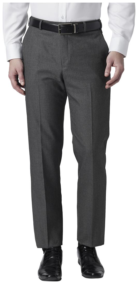 

Park Avenue Men Solid Regular Fit Formal Trouser - Grey
