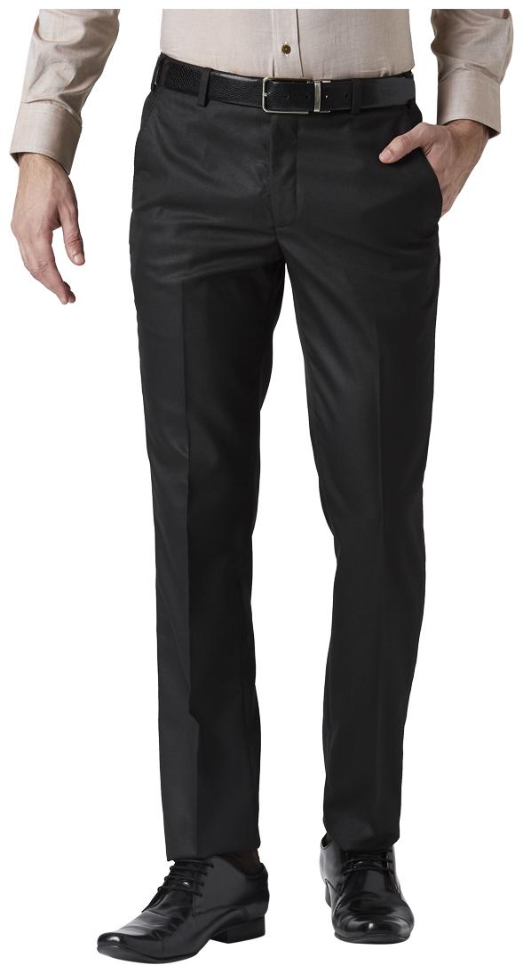 

Park Avenue Men Solid Slim Fit Formal Trouser - Black