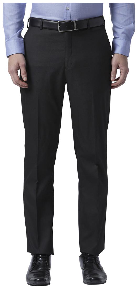 

Park Avenue Men Solid Slim Fit Formal Trouser - Black