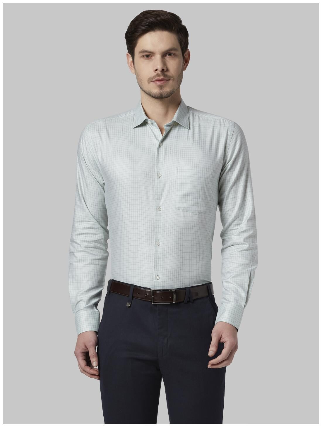

Park Avenue Men Slim fit Formal Shirt - Green